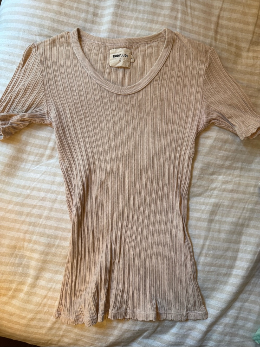 Rudy Jude Pointelle Tee in Lilac Size Small